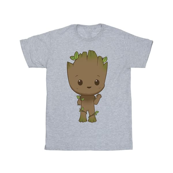 Marvel Herr I Am Groot Chibi Wave Pose T-Shirt L Marinblå Navy Blue L