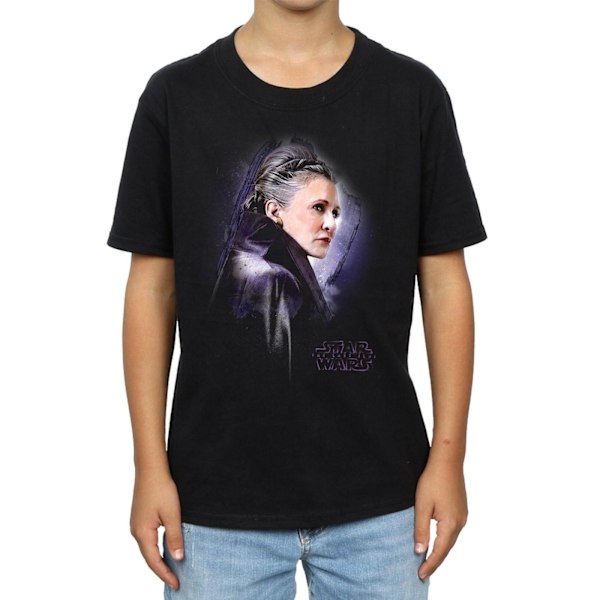 Star Wars Boys The Last Jedi Leia Borstad T-shirt 9-11 år Bl Black 9-11 Years