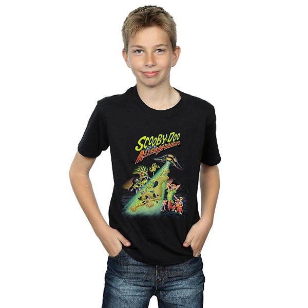 Scooby Doo Boys The Alien Invaders Bomull T-shirt 12-13 År B Black 12-13 Years
