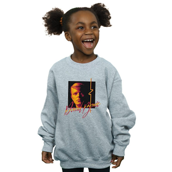 David Bowie Girls Photo Angle 90-talets Sweatshirt 9-11 år Sport Sports Grey 9-11 Years