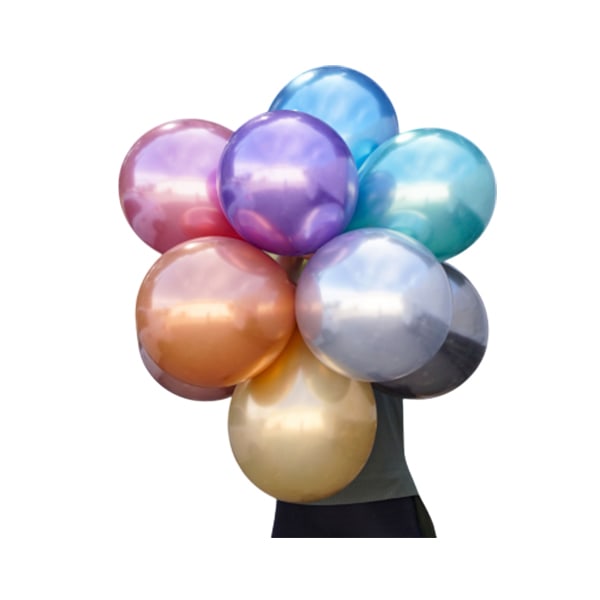 Kalisan Latex Spegelballonger (100-pack) 5 tum Flerfärgade Multicoloured 5in