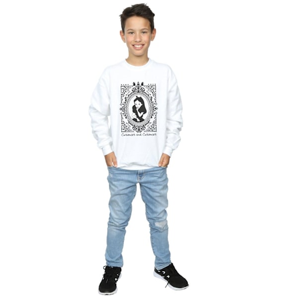 Disney Boys Alice In Wonderland Frame Sweatshirt 7-8 år Vit White 7-8 Years