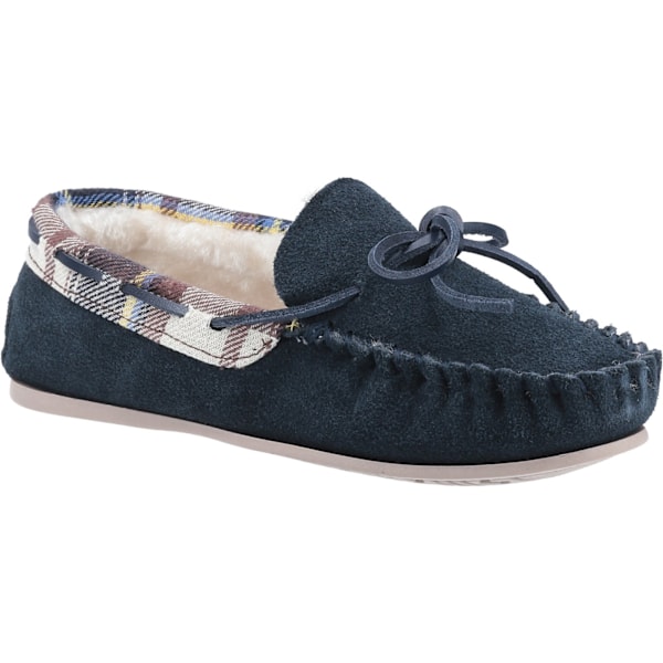 Cotswold Dam/Damer Kilkenny Klassiska Pälsfodrade Mokasinskor Navy 5 UK