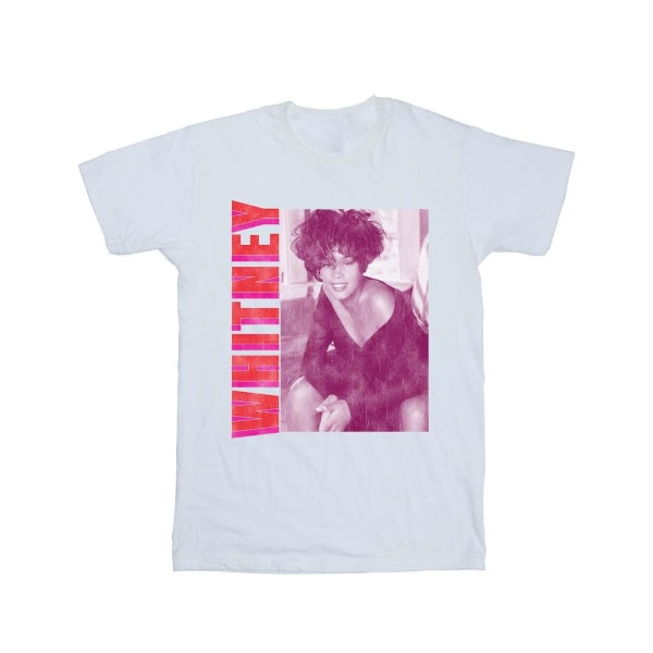 Whitney Houston Girls Whitney Pose Bomull T-shirt 7-8 år Vit White 7-8 Years