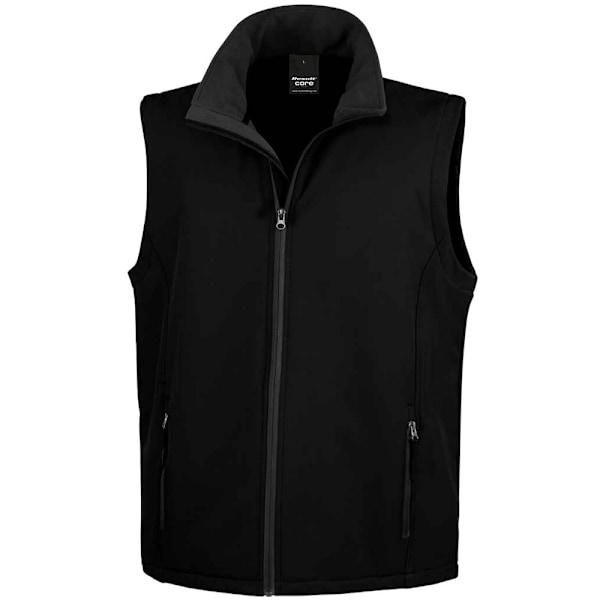 Result Core Printable Soft Shell Bodywarmer 4XL Svart Black 4XL
