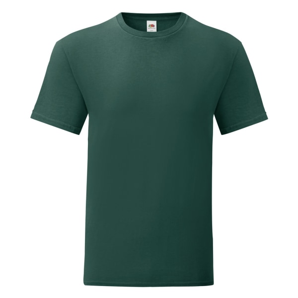 Fruit Of The Loom Iconic T-shirt för män (paket med 5) M Forest Gree Forest Green M