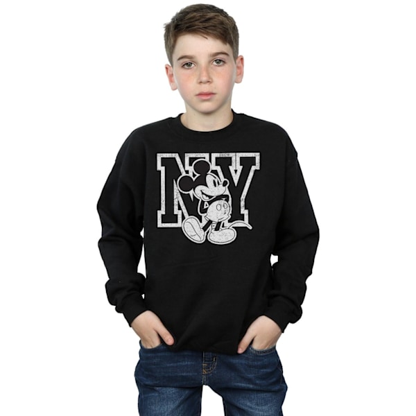 Disney Boys Mickey Mouse NY Kicking Sweatshirt 5-6 år Svart Black 5-6 Years