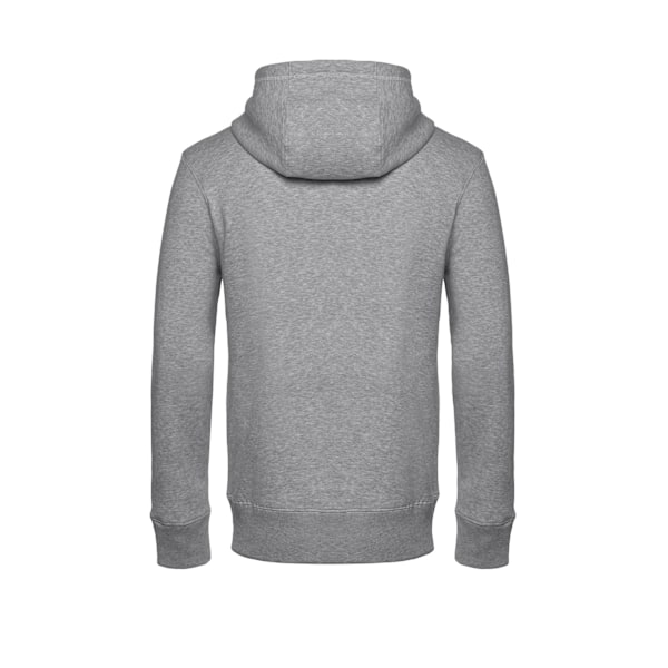 B&C Herr Full Zip Hoodie M Grå Melering Grey Heather M