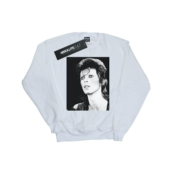 David Bowie Dam/Kvinnor Ziggy Looking Sweatshirt M Vit White M