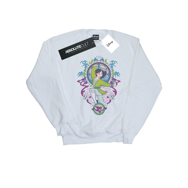 Disney Pojkar Mulan Prydnads Sweatshirt 7-8 År Vit White 7-8 Years