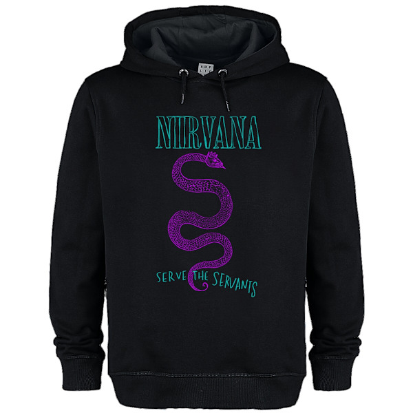 Amplified Unisex Vuxen Serve The Serpents Nirvana Hoodie XS Svart Black XS