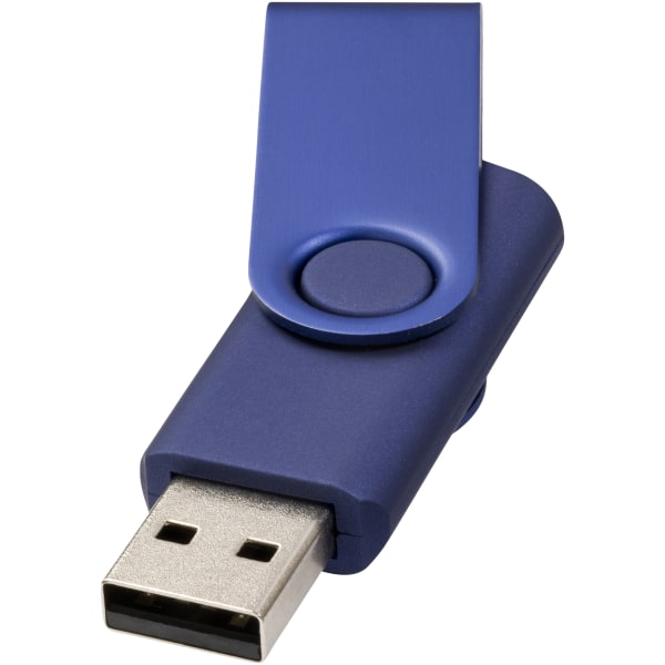 Kulroterat metalliskt USB (paket med 2) 4GB marinblå Navy 4GB