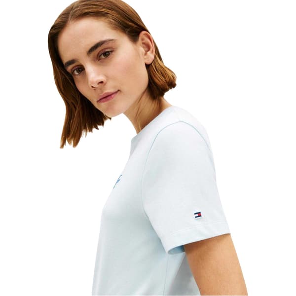 Tommy Hilfiger Dam Script Logo T-shirt 12 UK Blå Blue 12 UK