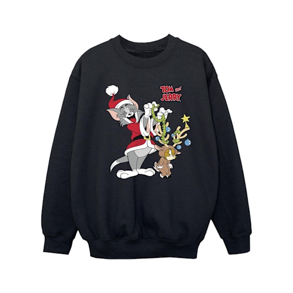 Tom & Jerry Girls Jul Ren Sweatshirt 3-4 År Svart Black 3-4 Years