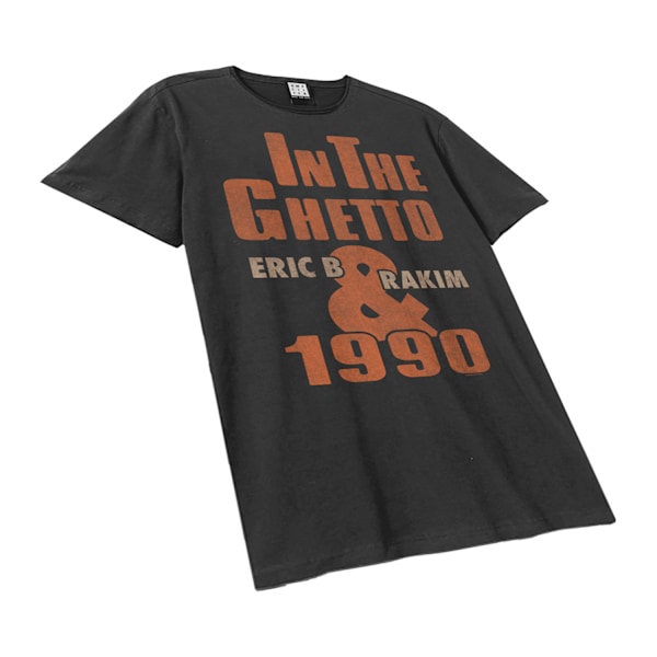 Amplified Unisex Vuxen In The Ghetto Eric B. & Rakim T-Shirt XS Charcoal XS