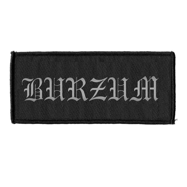 Burzum Påsydd Logotyp Patch One Size Silver Silver One Size