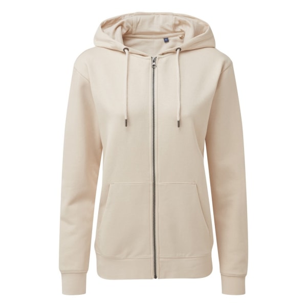 Asquith & Fox Ekologisk hoodie med dragkedja för kvinnor/damer 14 UK Na Natural 14 UK