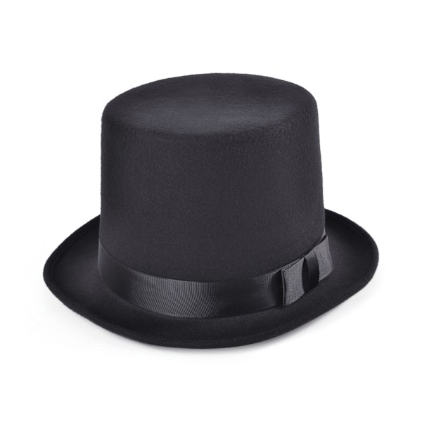 Bristol Novelty Unisex Ull Effekt Topphatt En Storlek Svart Black One Size