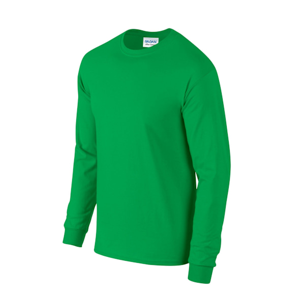 Gildan Unisex Vuxen Ultra Plain Bomull Långärmad T-shirt M I Irish Green M