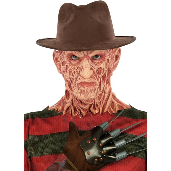 A Nightmare On Elm Street Freddy Krueger Fedora för män, One Size B Brown One Size