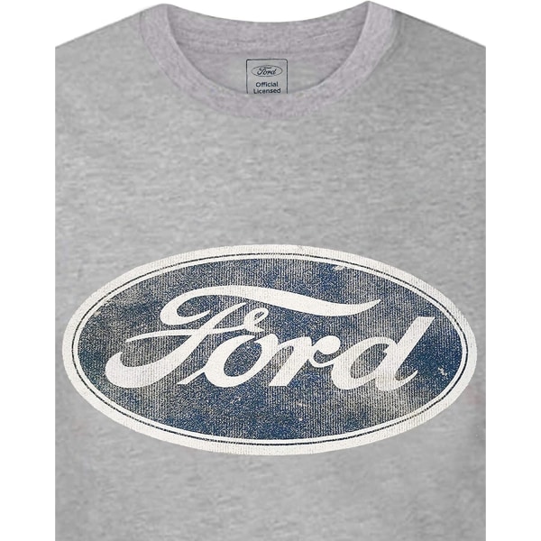 Ford Herr Logotyp T-shirt M Grå Marl Grey Marl M