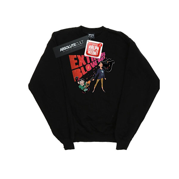 Disney Girls Wreck It Ralph Pocahontas Och Vanellope Sweatshirt Black 5-6 Years