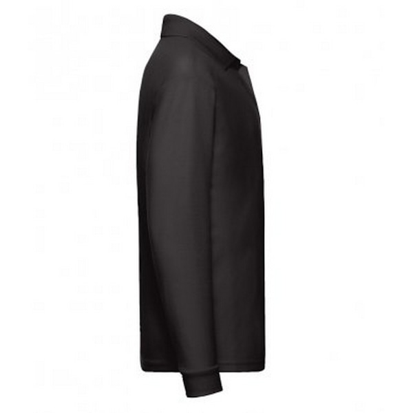 Fruit Of The Loom Barn/Barn Longärmad Pique Poloskjorta 5 Black 5-6 Years