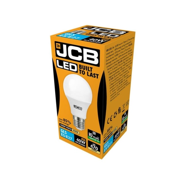 JCB LED A60 470lm Opal 6w Glödlampa E27 2700k One Size Vit White One Size