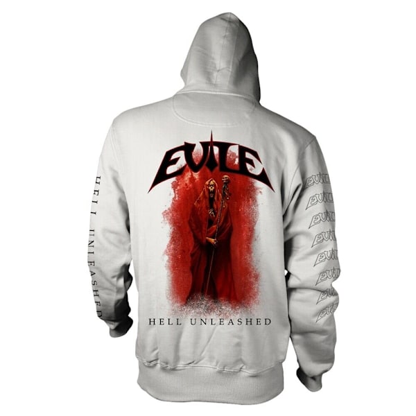 Evile Unisex Vuxen Hell Unleashed Full Zip Hoodie S Vit White S