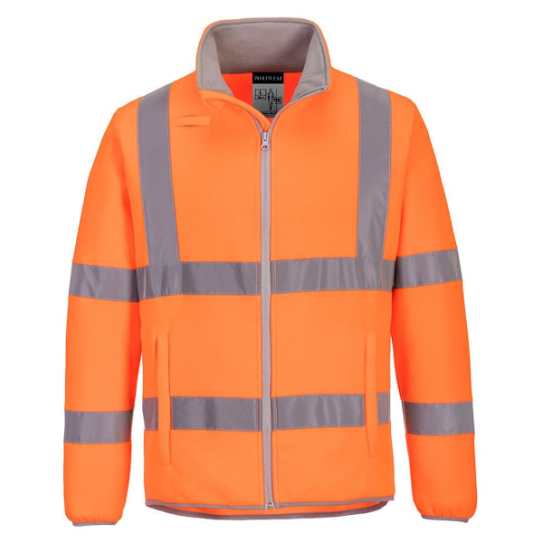 Portwest Herr Eco Friendly Hi-Vis Säkerhetsfleecejacka M Orange Orange M