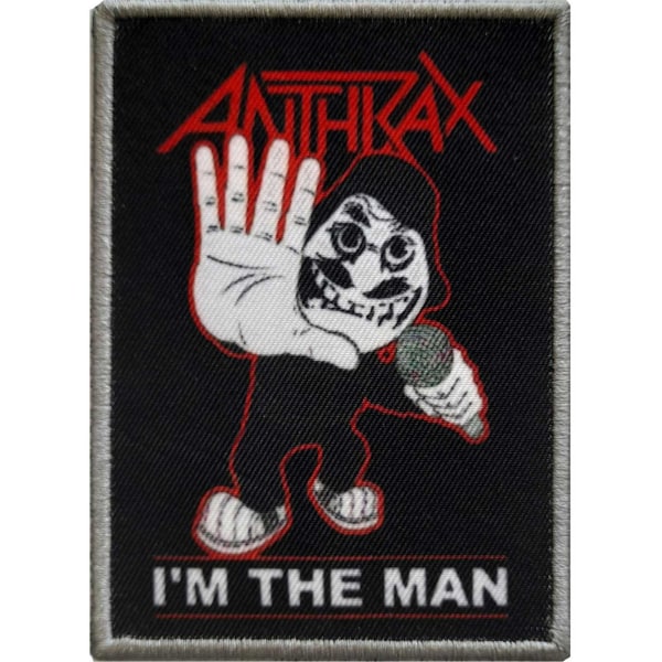Anthrax I´m The Man Patch One Size Svart/Röd/Vit Black/Red/White One Size