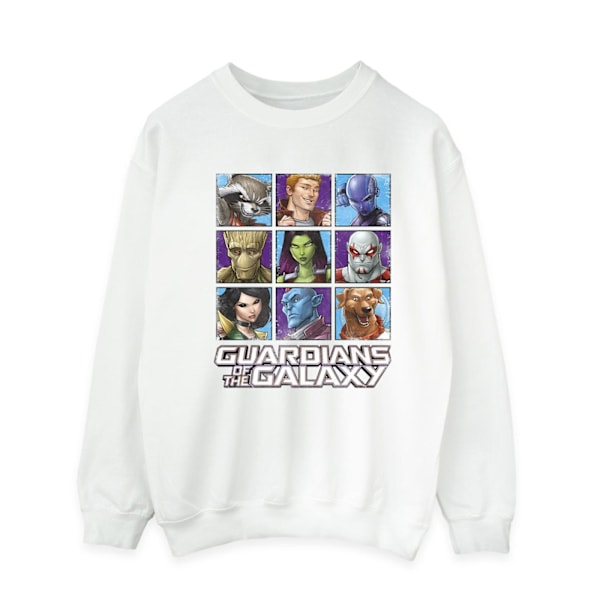 Guardians Of The Galaxy Herr Karaktär Squares Sweatshirt M Vit White M