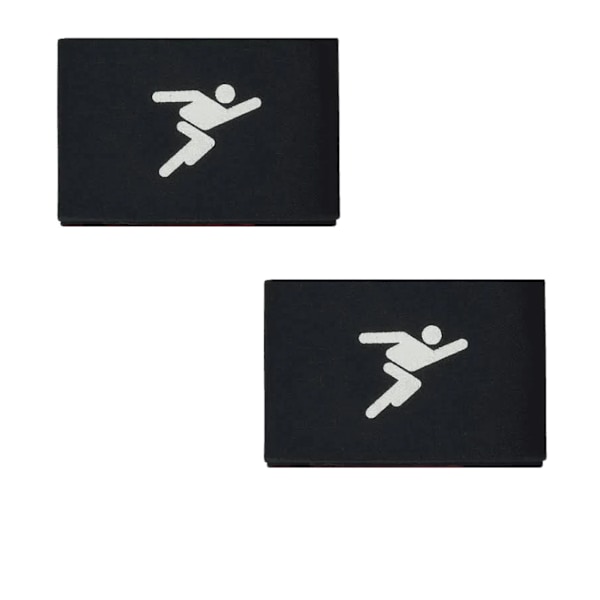 Precision Benskyddsfästen (2-pack) One Size Svart Black One Size