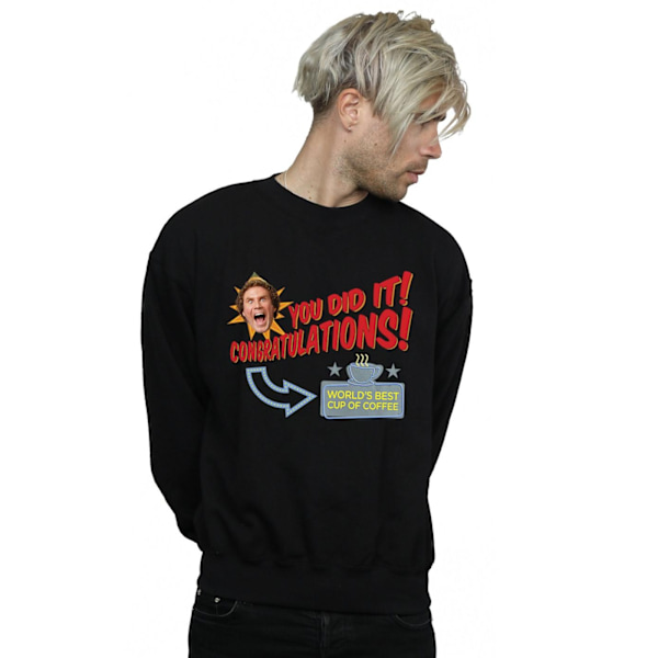 Elf Herr World´s Best Coffee Sweatshirt L Svart Black L