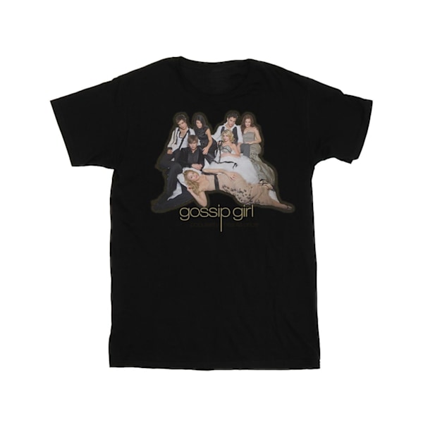 Gossip Girl Mens Group Pose T-Shirt L Svart Black L