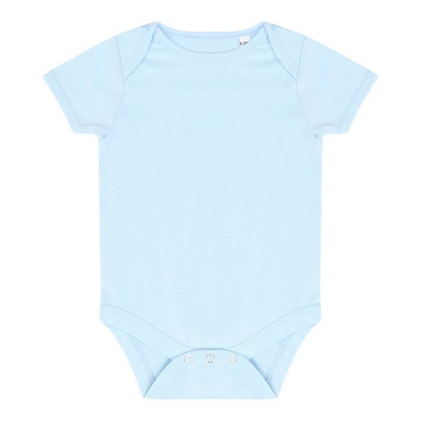 Larkwood Baby Essential Kortärmad Body 3-6 Månader Ljusblå Pale Blue 3-6 Months