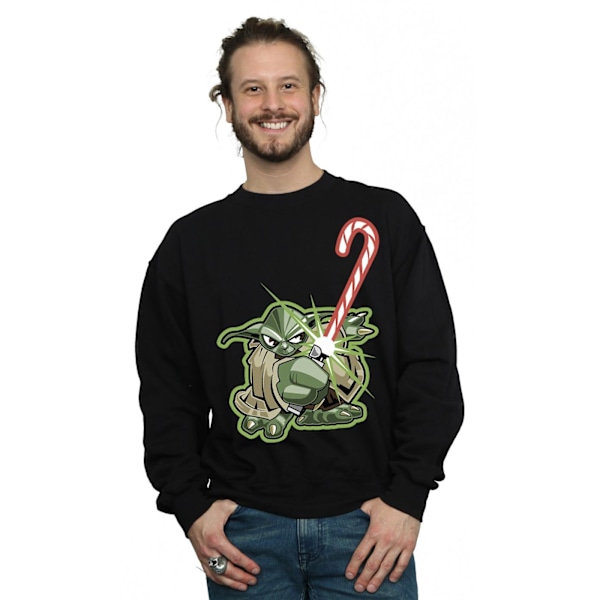 Star Wars Herr Yoda Julgodis Sockersweatshirt XL Svart Black XL