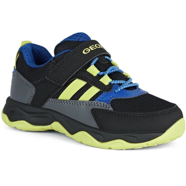 Geox Childrens/Kids J Calco Trainers 7.5 UK Child Black/Lime Black/Lime 7.5 UK Child