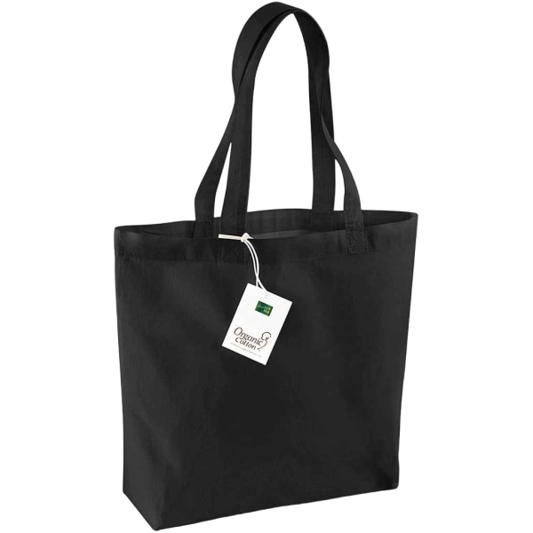 Westford Mill Ekologisk bomull 16L Shopper Bag One Size Svart Black One Size