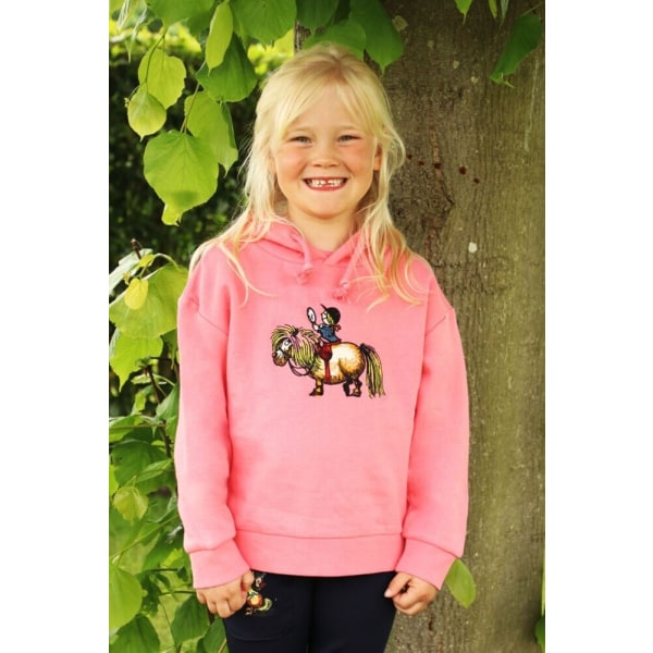 Hy Childrens/Kids Thelwell Collection Badge Huvtröja med dragsko 5 Pink 5-6 Years
