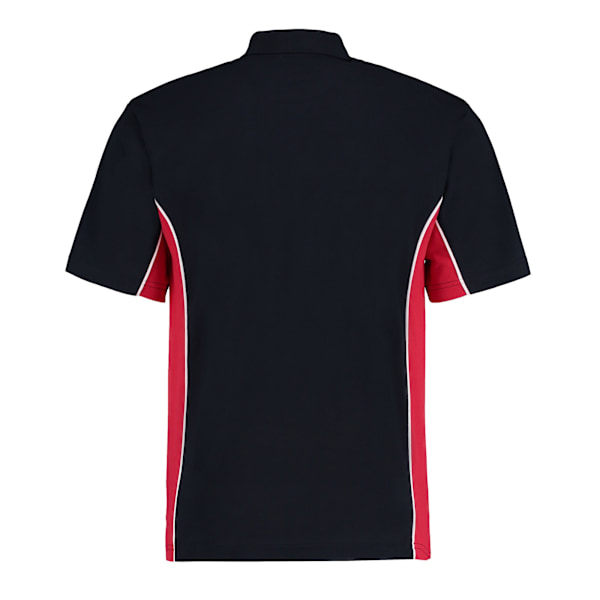 GAMEGEAR Herr Track Polycotton Pique Poloskjorta S Marinblå/Röd Navy/Red S