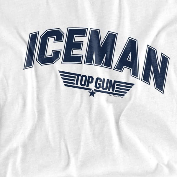 Top Gun Herr Iceman Varsity T-Shirt M Vit White M