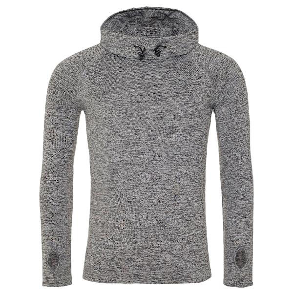 AWDis Just Cool Herr Cowl Neck Långärmad Baslager Topp M Grå Grey Melange M