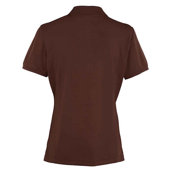 Premier Dam/Kvinnor Coolchecker Pique Poloskjorta 16 UK Brun Brown 16 UK