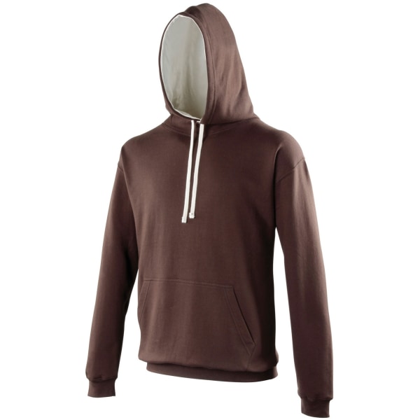 Awdis Varsity Hooded Sweatshirt / Hoodie XL Lila/Heather Grey Purple/Heather Grey XL