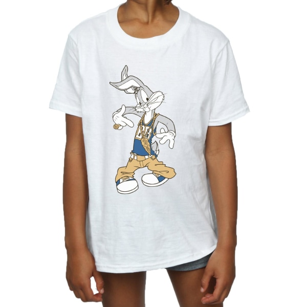 Looney Tunes Girls Bugs Bunny Rapper Bomull T-shirt 9-11 år White 9-11 Years