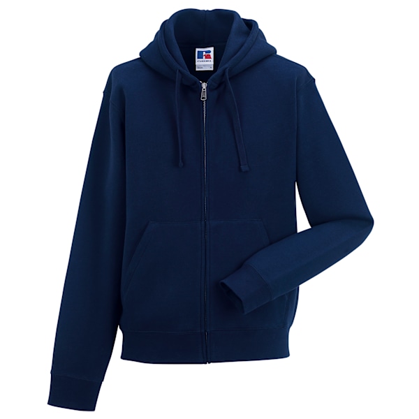 Russell Herr Authentic Full Zip Hooded Sweatshirt / Hoodie L Fr French Navy L
