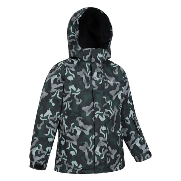 Mountain Warehouse Barnkläder/Barn Camo Skidjacka & Byxor Set Black 2-3 Years