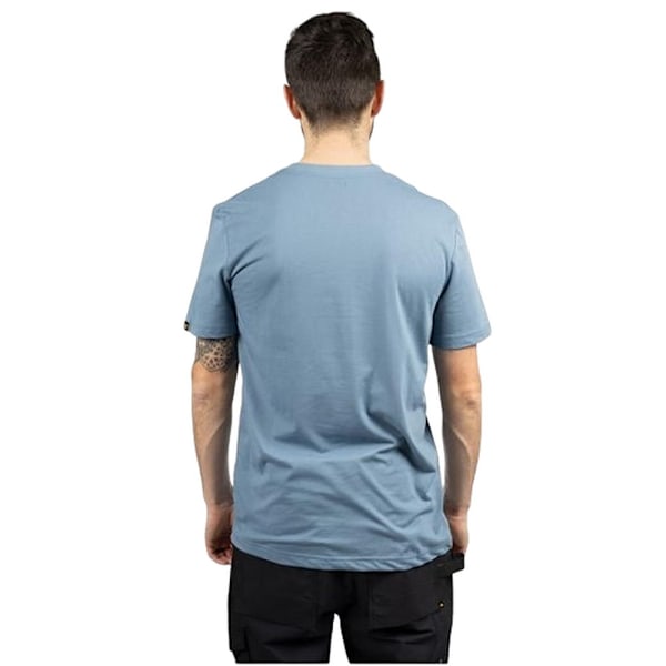 Caterpillar Mens Graphic Print T-Shirt XXL Coronet Blue Coronet Blue XXL