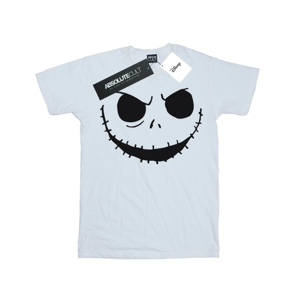 Disney Mens Nightmare Before Christmas Jack´s Face Bold T-Shirt White L